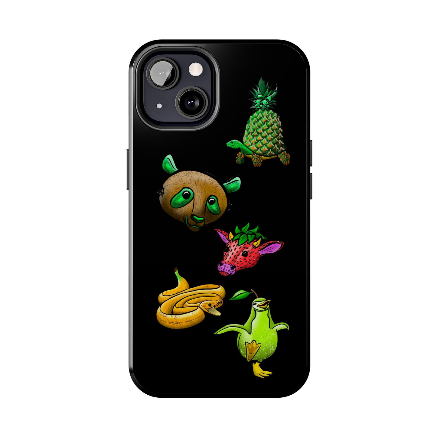 Colorful Animal Design Tough Phone Case - Unique Protection for Wildlife Lovers