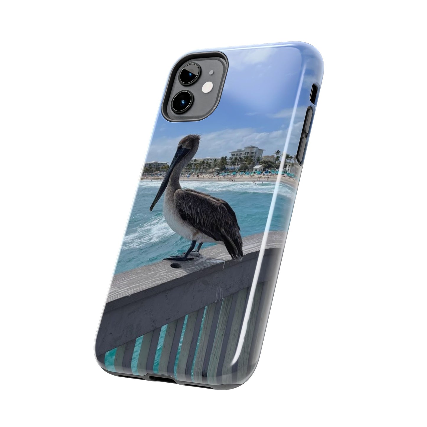 Coastal Pelican Tough Phone Cases - Durable Protection with Ocean Vibe