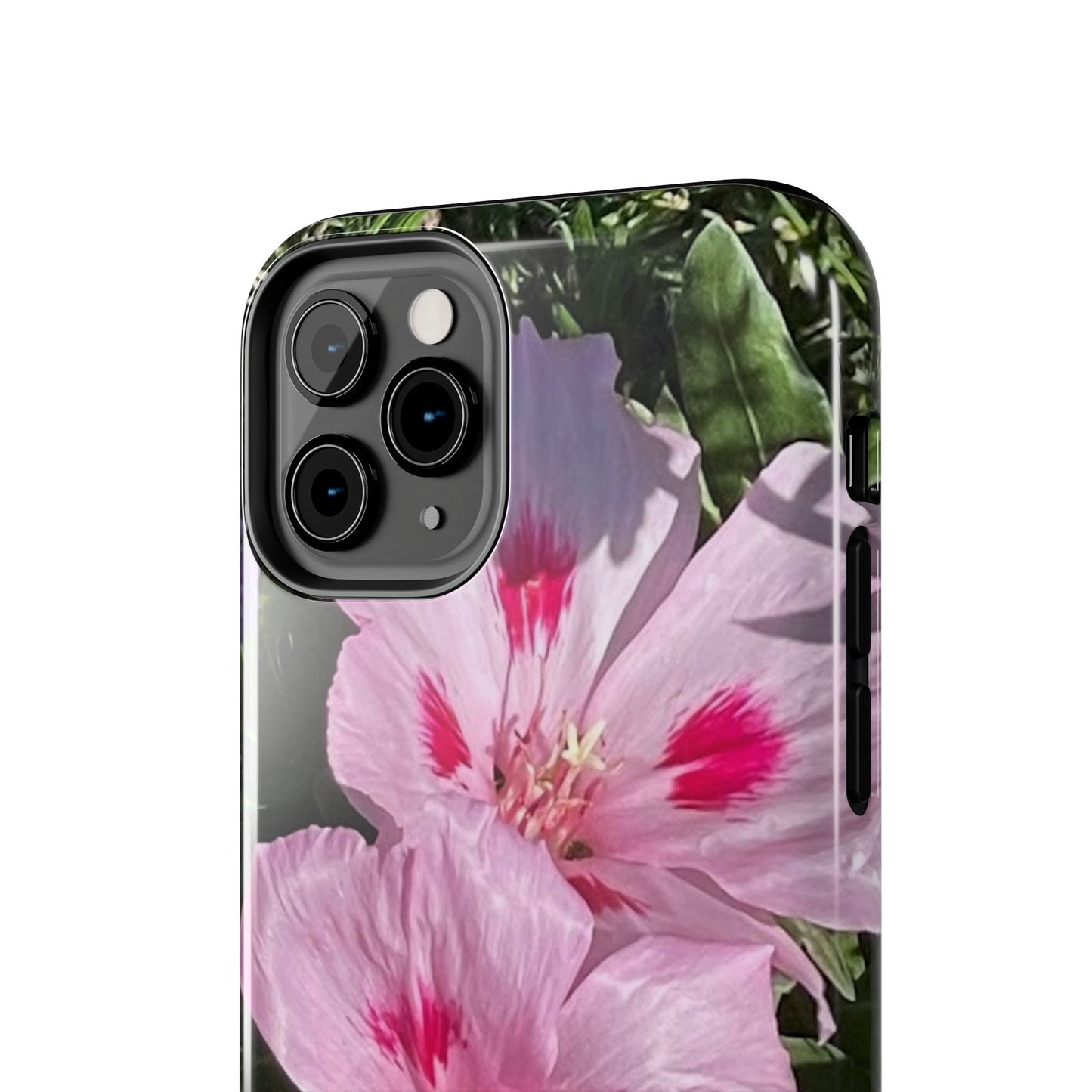 Vibrant Floral Tough Phone Case - Durable Protection with Stunning Pink Flowers