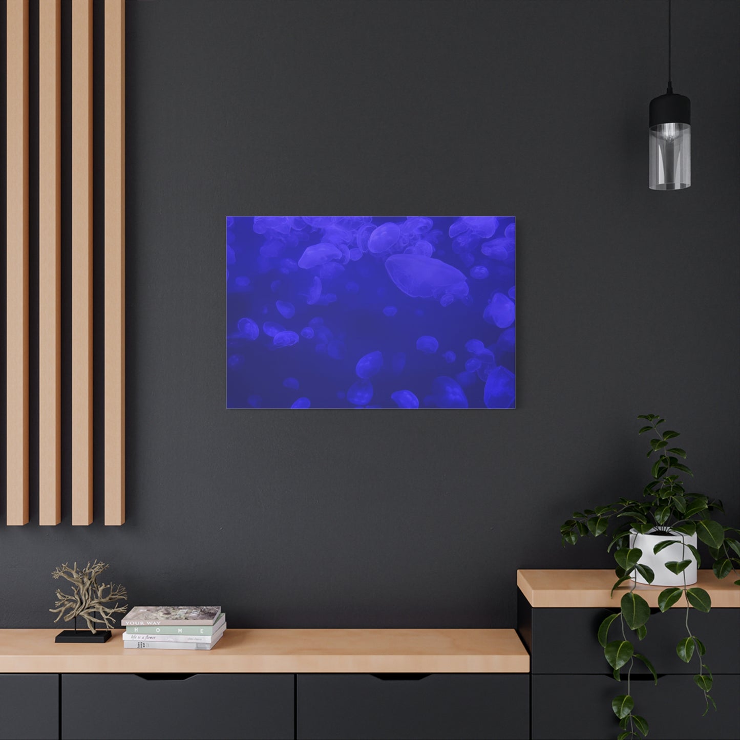 Jellyfish Watercolor Canvas Art - Ocean Theme Wall Decor