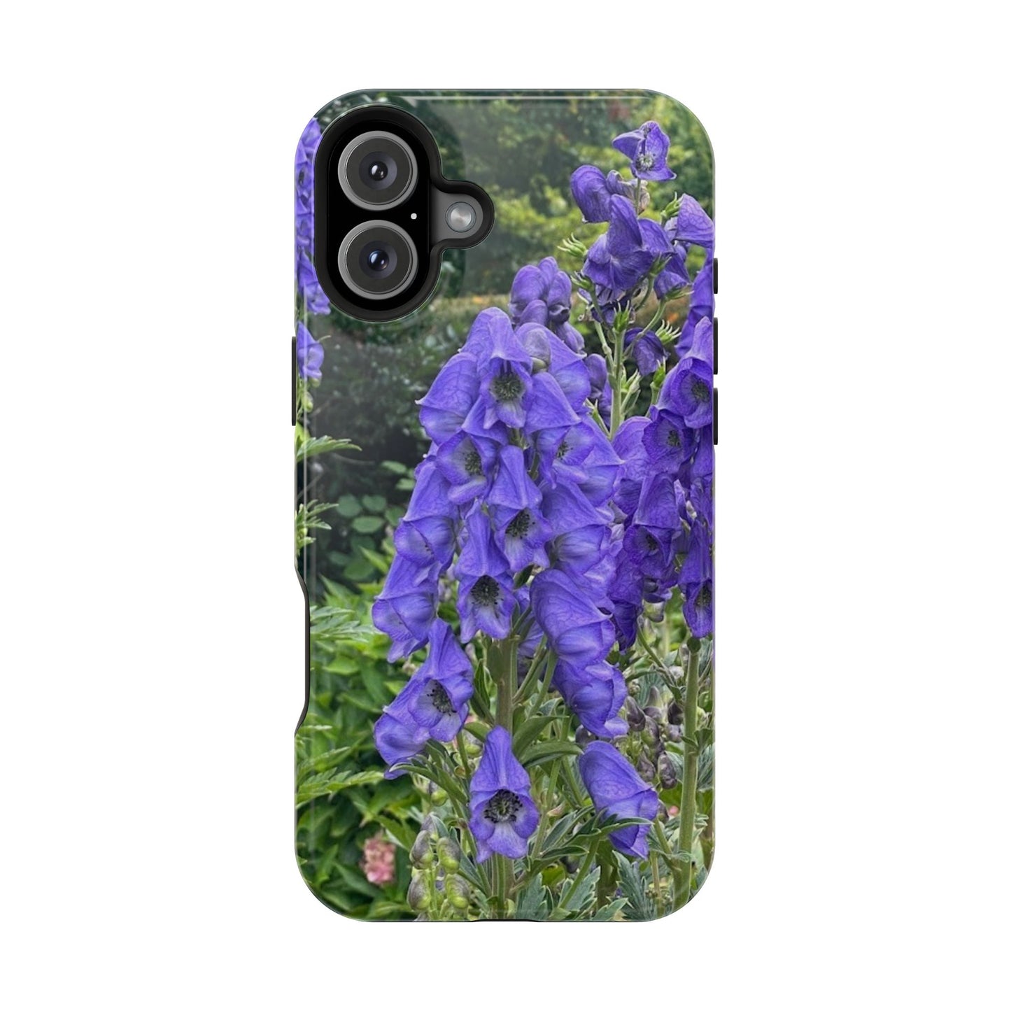 Floral Magnetic Tough Case - Vibrant Purple Flower Design for Resilience and Style