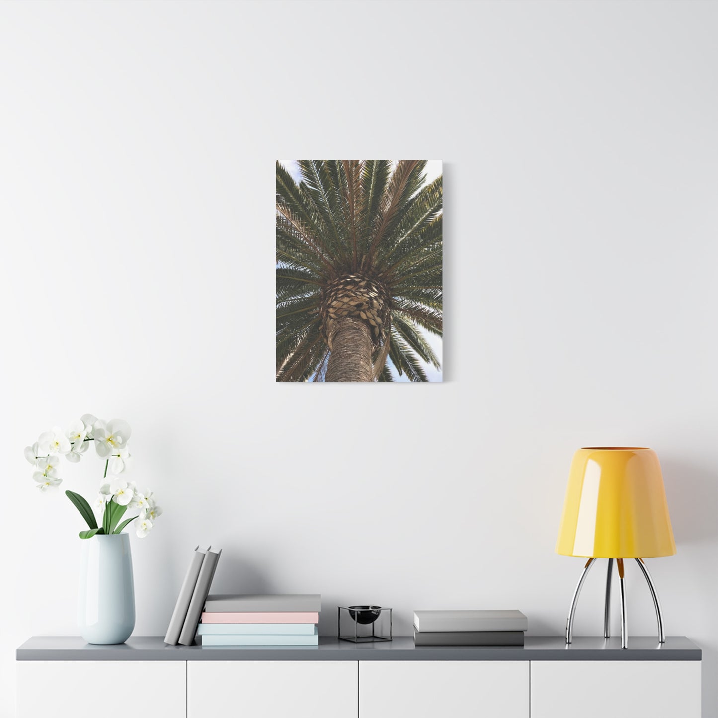 Tropical Palm Tree Canvas Art - Stretched Wall Decor for Home or Office