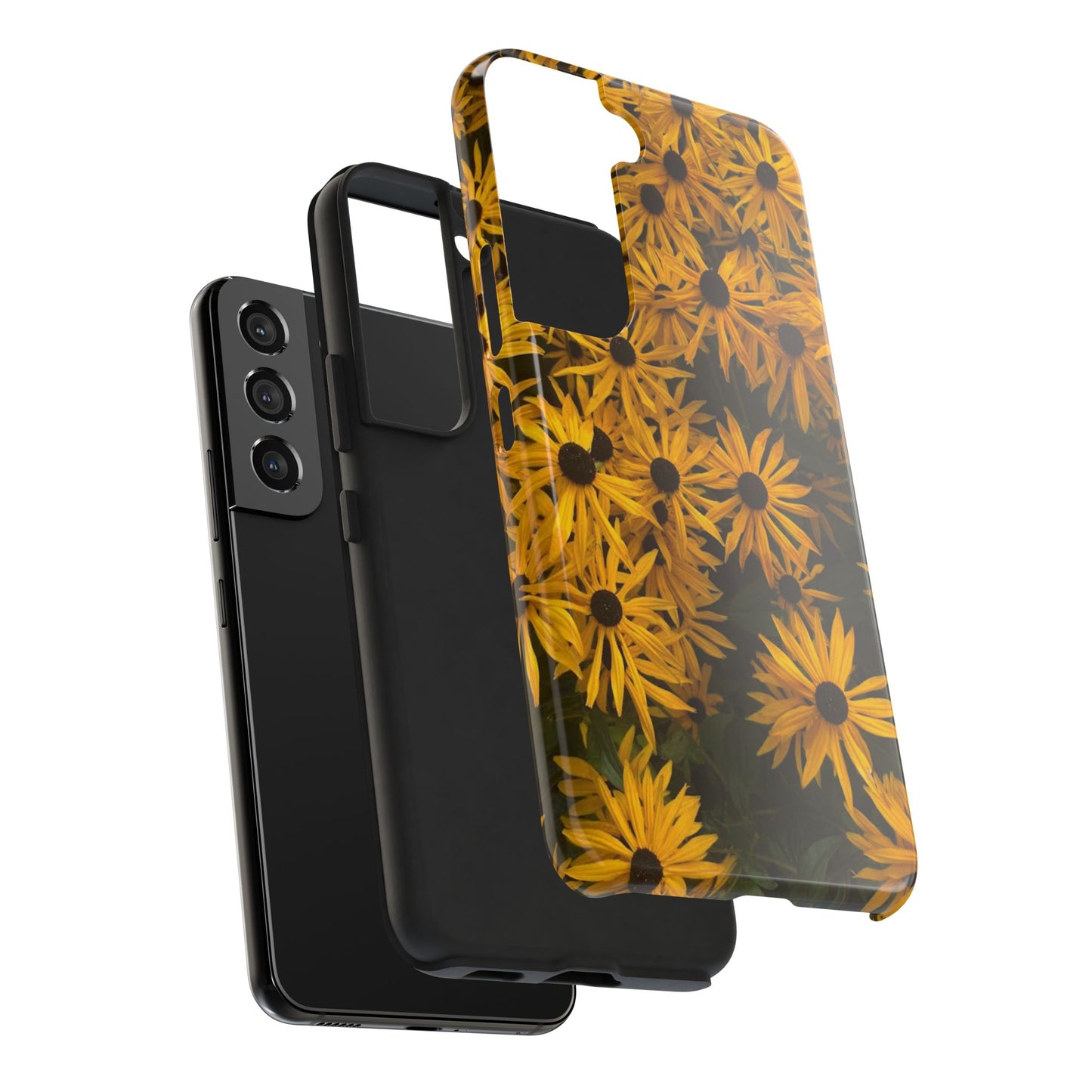 Vibrant Floral Tough Phone Case – Durable Protection with a Sunny Yellow Flower Design