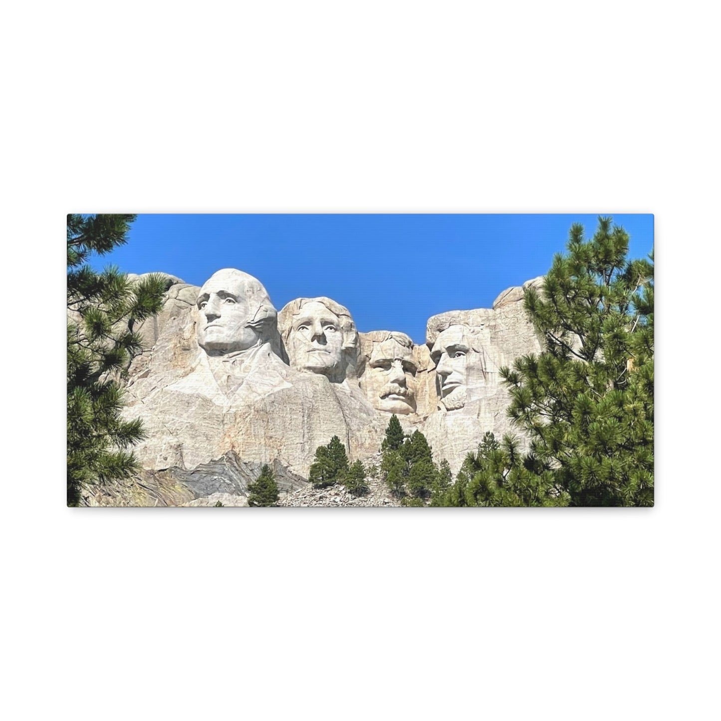 Rustic Mount Rushmore Canvas Art - Stretched Wall Decor