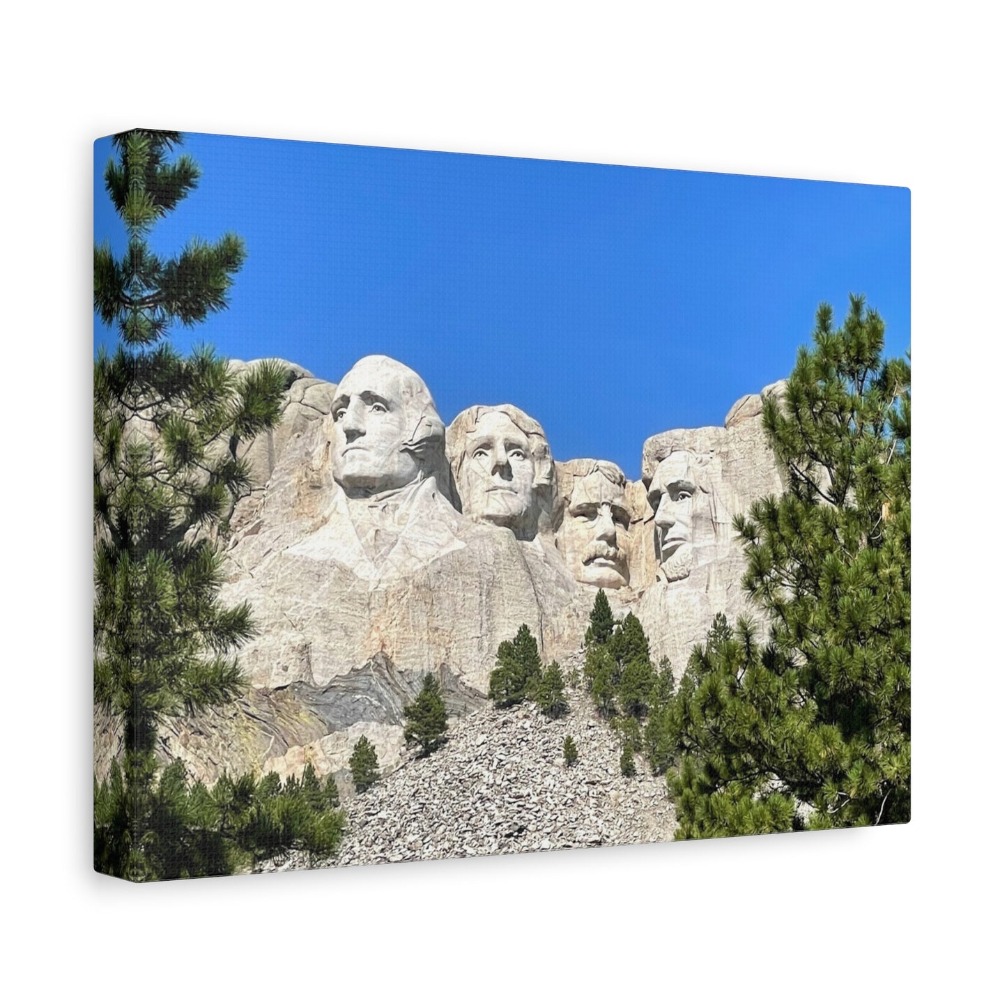 Rustic Mount Rushmore Canvas Art - Stretched Wall Decor