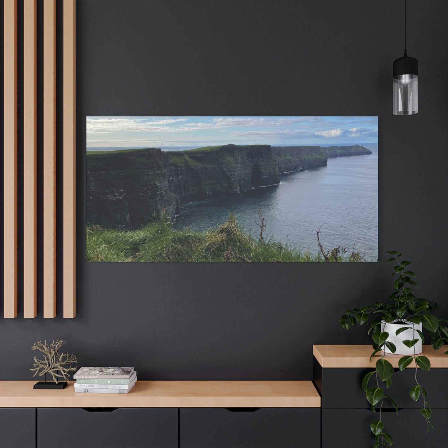 Coastal Cliffs Matte Canvas Wall Art - Tranquil Nature Decor
