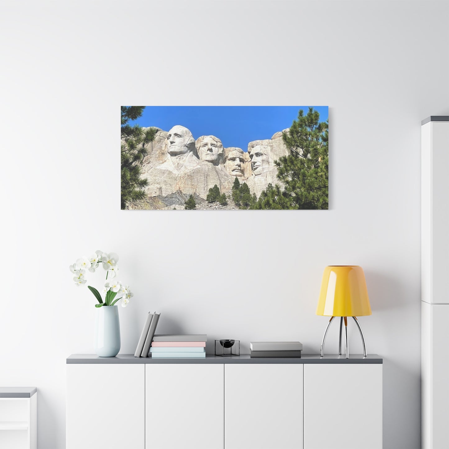Rustic Mount Rushmore Canvas Art - Stretched Wall Decor