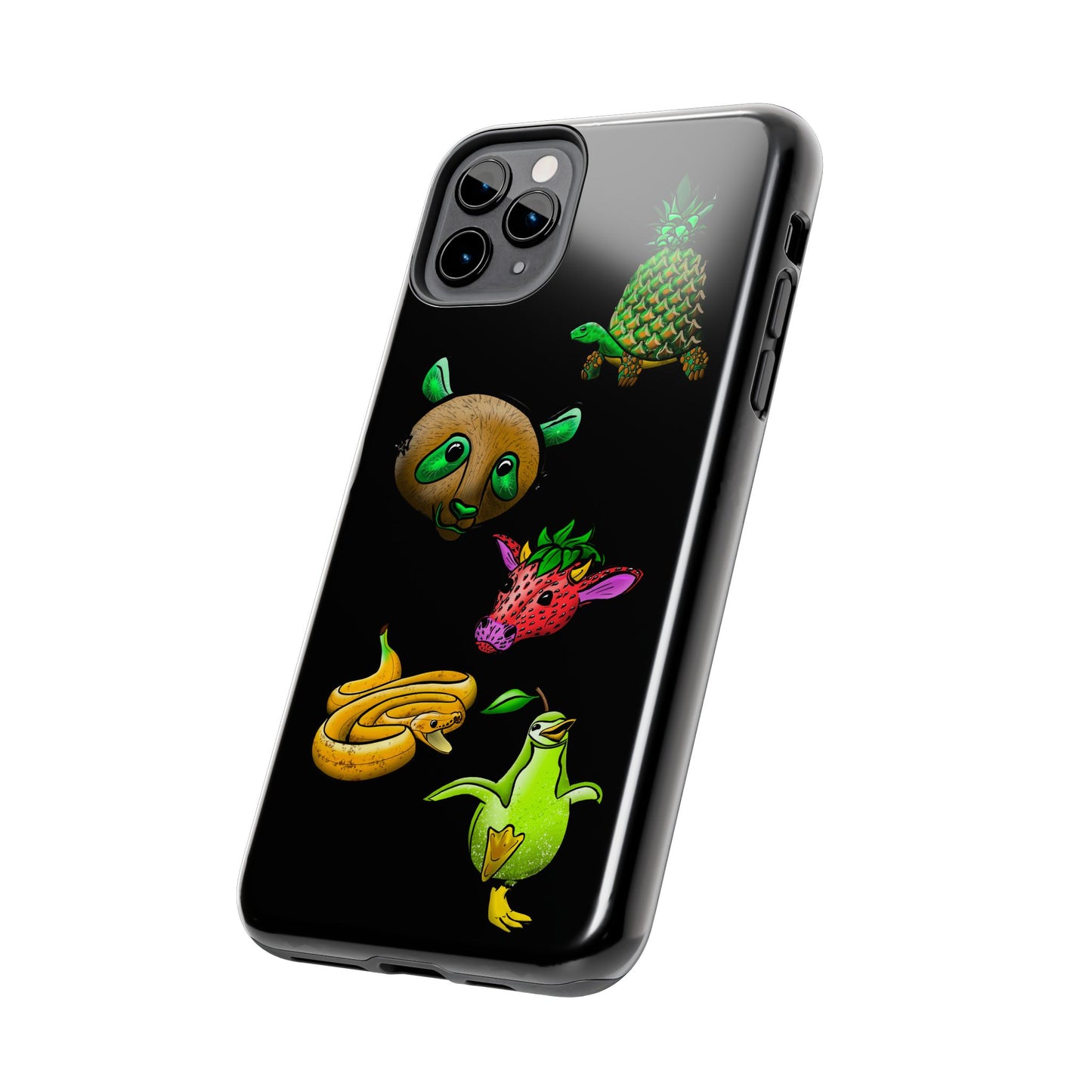 Colorful Animal Design Tough Phone Case - Unique Protection for Wildlife Lovers