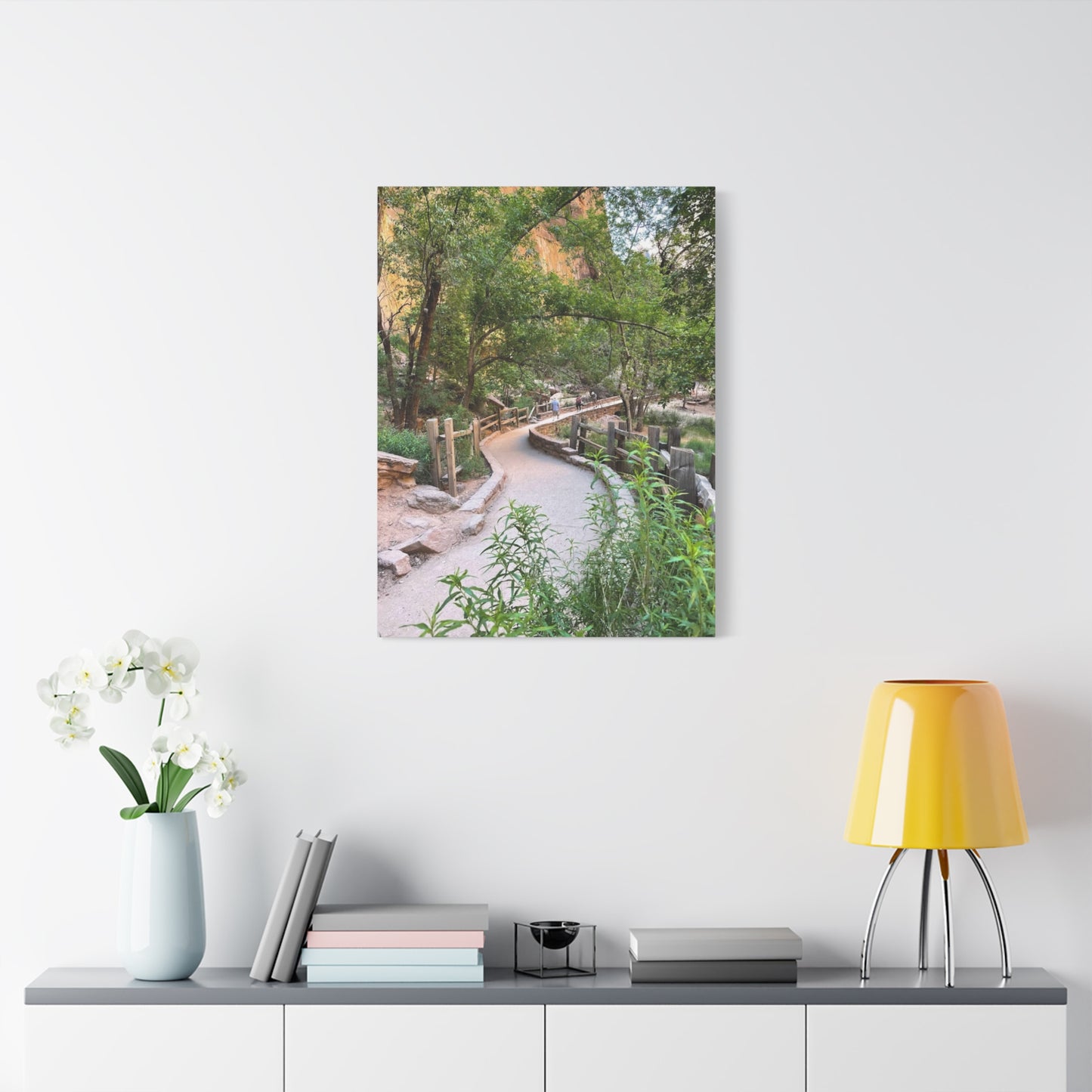 Nature Path Matte Canvas Wall Art - Scenic Landscape Decor