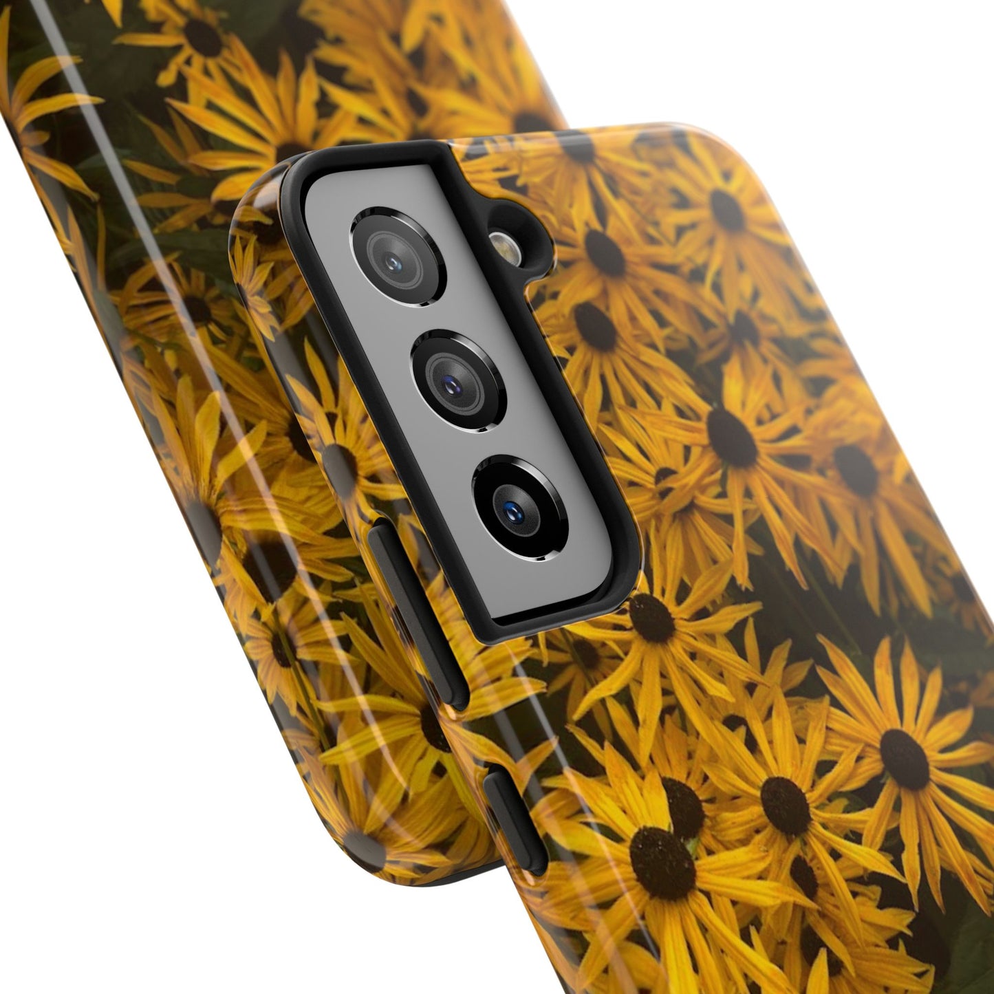Vibrant Floral Tough Phone Case – Durable Protection with a Sunny Yellow Flower Design
