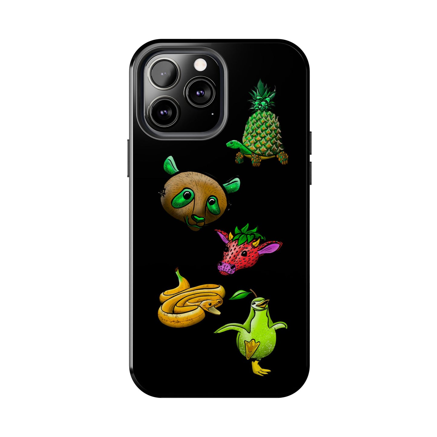 Colorful Animal Design Tough Phone Case - Unique Protection for Wildlife Lovers