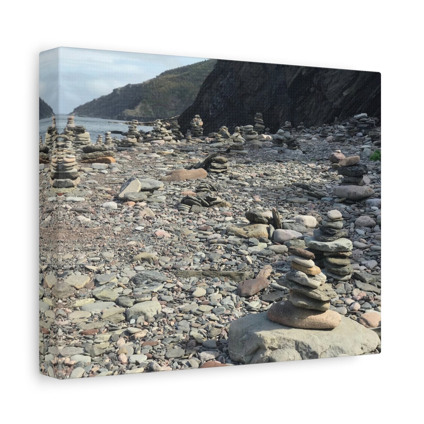 Peaceful Rock Stack Art Canvas - Nature-Inspired Wall Decor
