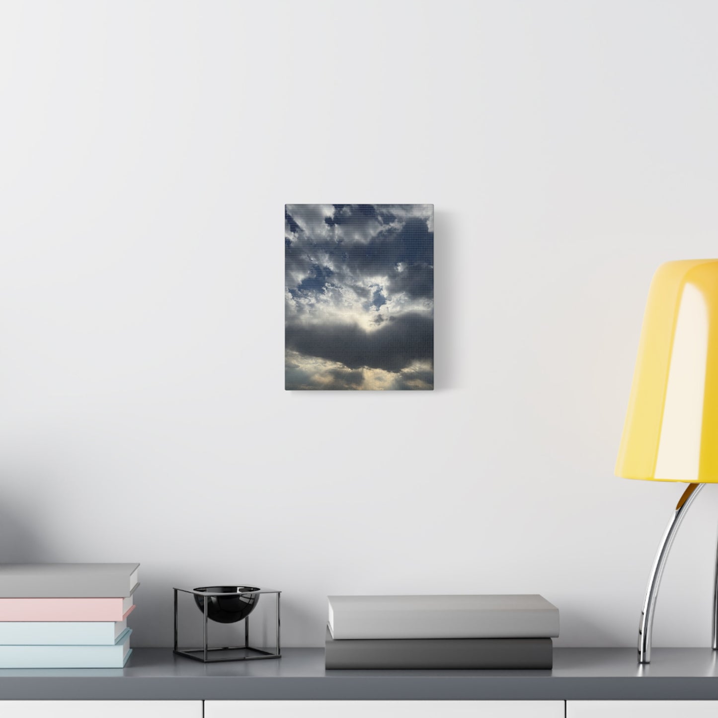 Cloudy Sky Canvas Art - Stretched Matte Wall Decor