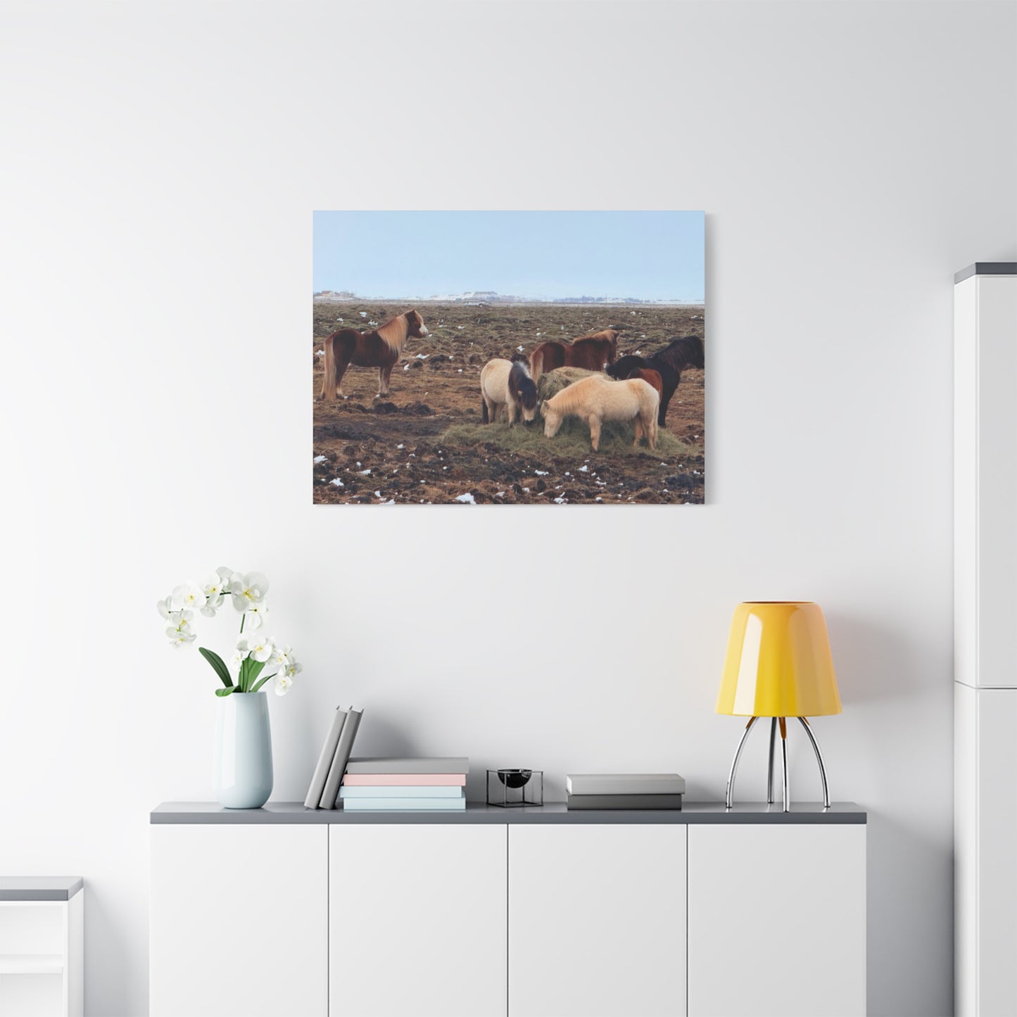 Icelandic Horse Canvas Art - Matte Stretched Print for Animal Lovers