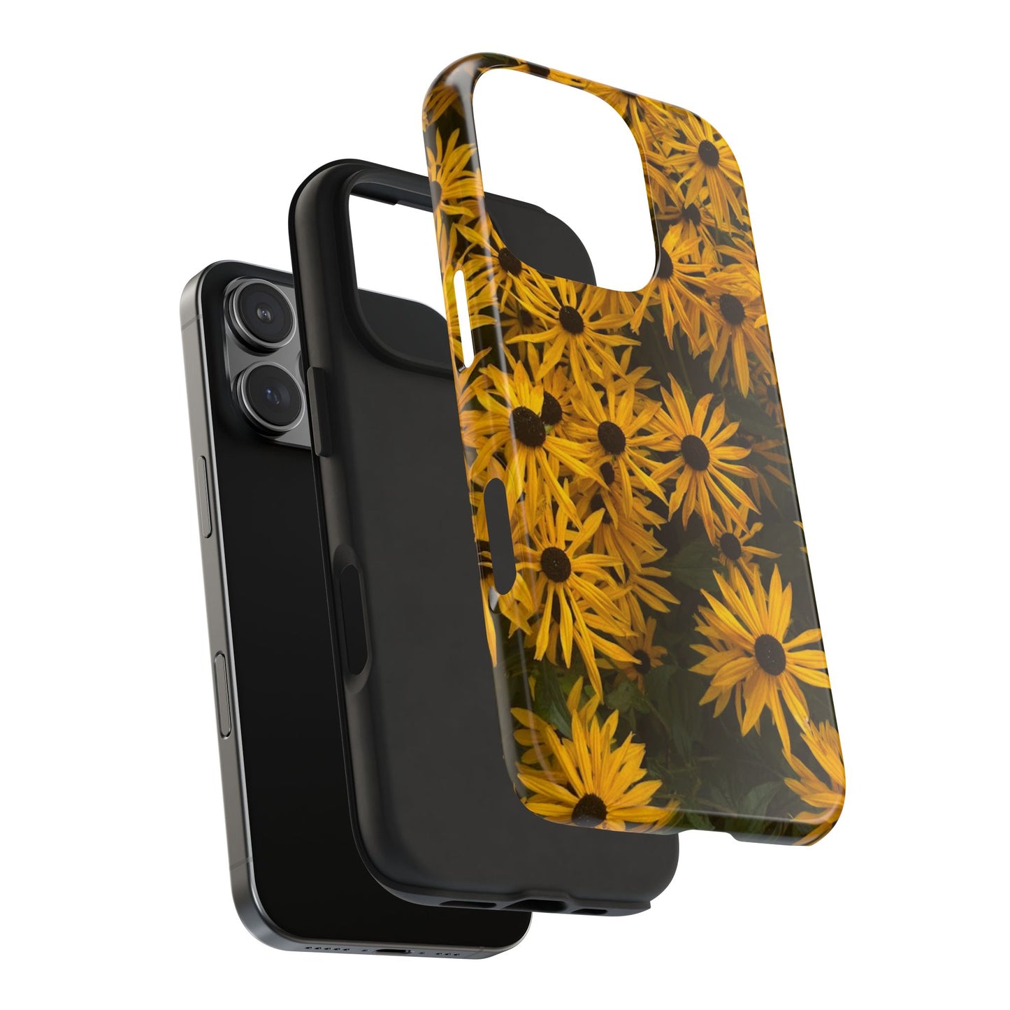 Vibrant Floral Tough Phone Case – Durable Protection with a Sunny Yellow Flower Design