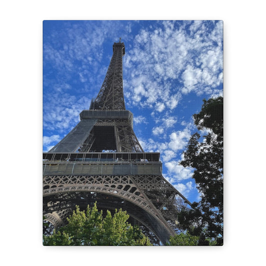 Eiffel Tower Canvas Wall Art – Stretched Matte Print for Paris Lovers