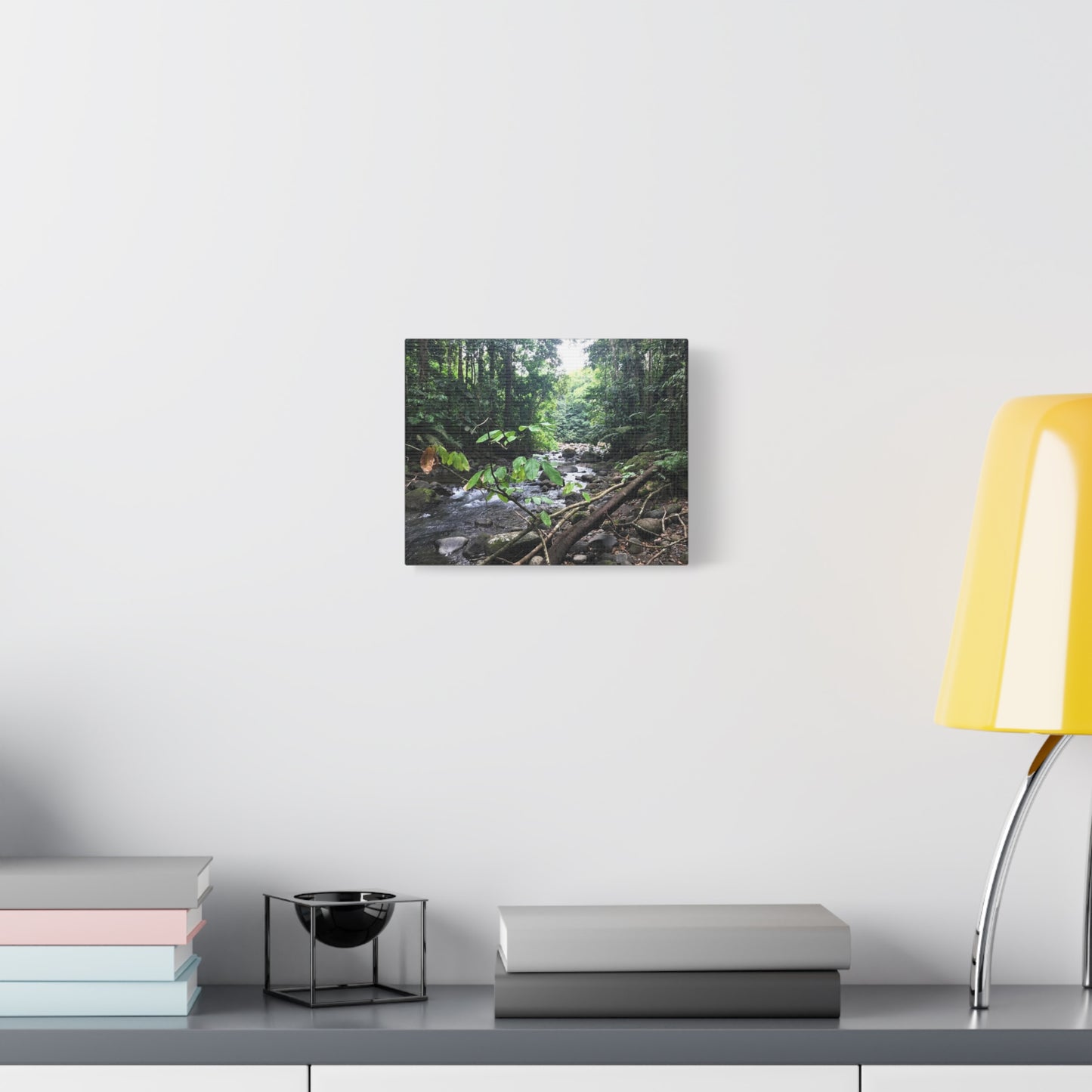 Nature-Inspired Matte Canvas Wall Art - Serene River Scene