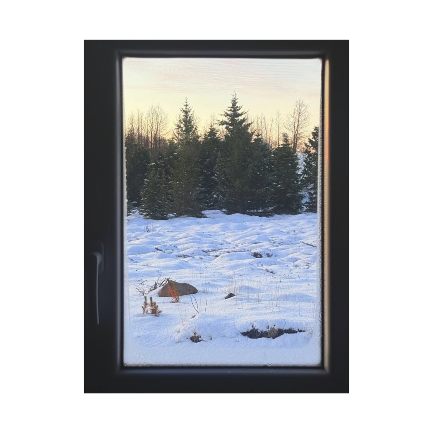 Serene Winter Landscape Art Print - Stretched Matte Canvas