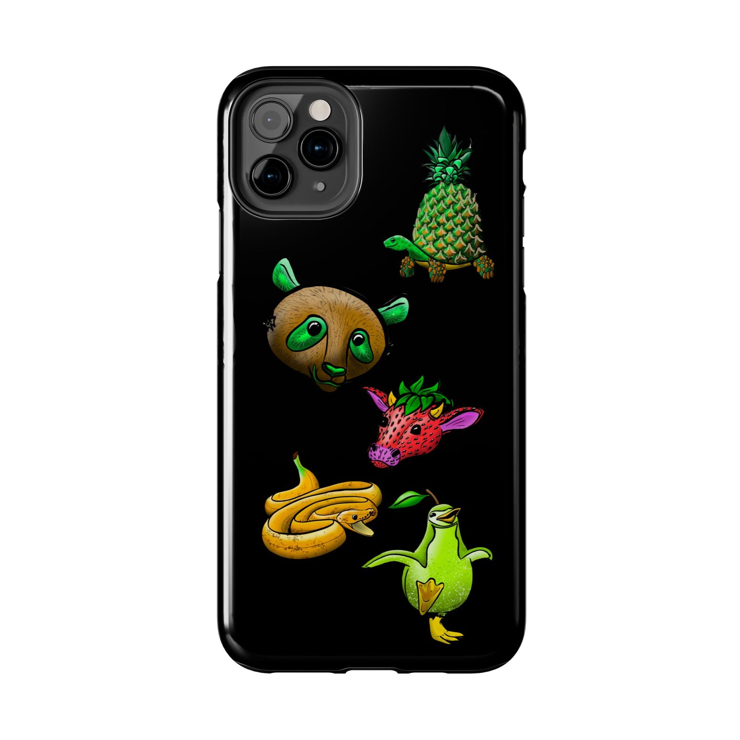 Colorful Animal Design Tough Phone Case - Unique Protection for Wildlife Lovers