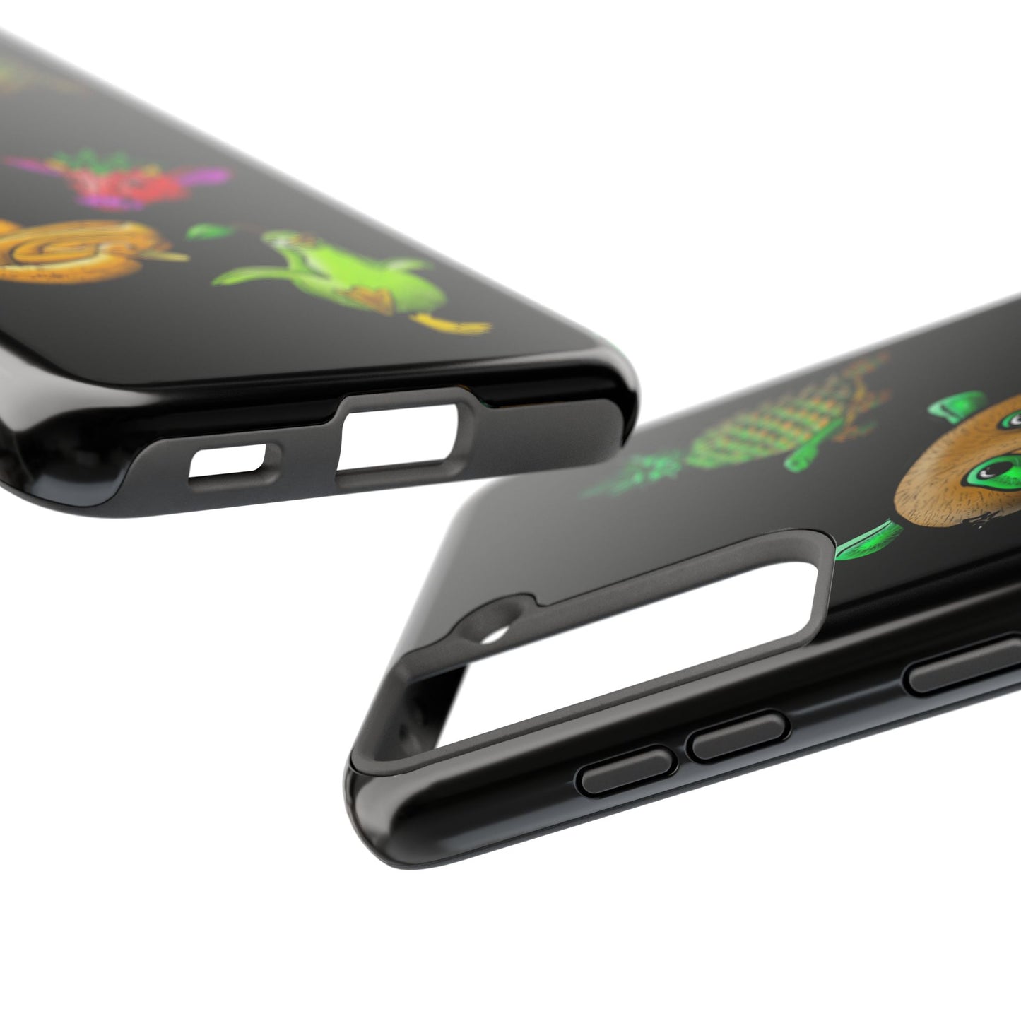 Colorful Animal Design Tough Phone Case - Unique Protection for Wildlife Lovers
