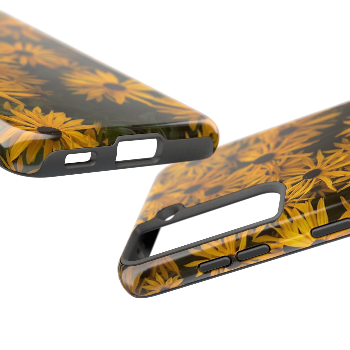 Vibrant Floral Tough Phone Case – Durable Protection with a Sunny Yellow Flower Design