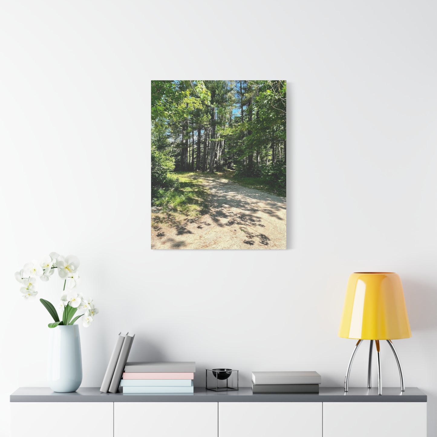 Serene Forest Path Canvas Wall Art - Tranquil Nature Decor for Home