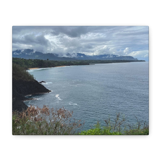 Coastal Landscape Canvas Wall Art - Tranquil Ocean View