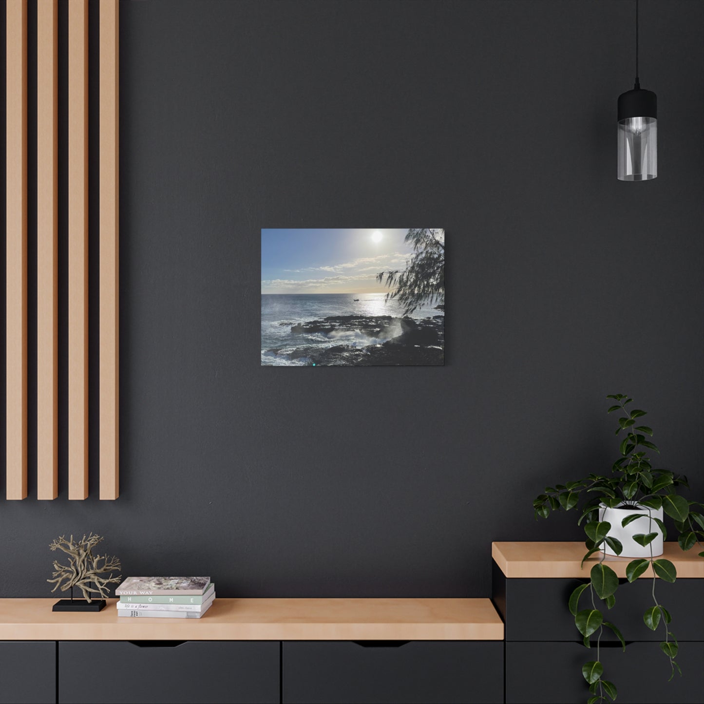 Coastal Serenity Canvas Wall Art - 12x16 Stretched Print