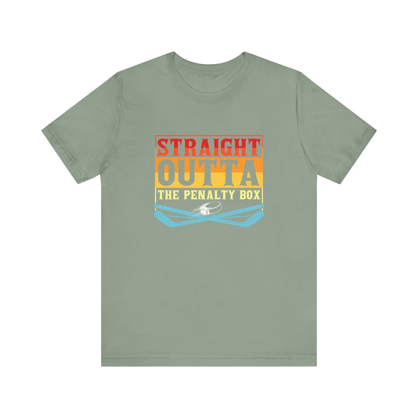 Straight Outta The Penalty Box Unisex T-Shirt - Fun Sports Tee for Game Day Hockey
