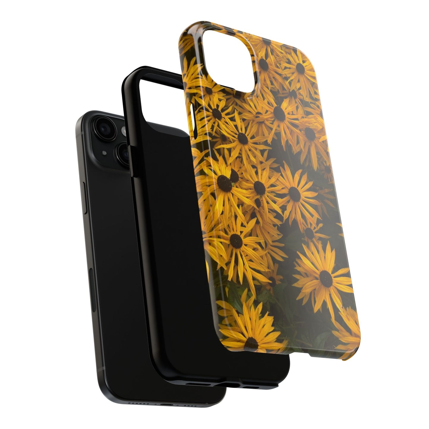 Vibrant Floral Tough Phone Case – Durable Protection with a Sunny Yellow Flower Design