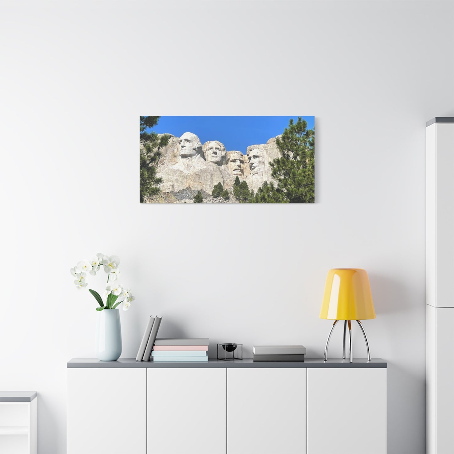 Rustic Mount Rushmore Canvas Art - Stretched Wall Decor