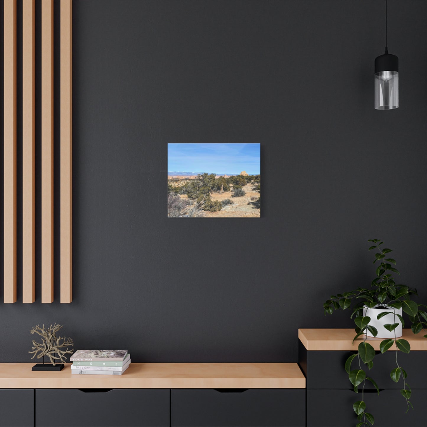 Desert Landscape Canvas Wall Art – 1.25" Matte Stretched Decor for Nature Lovers