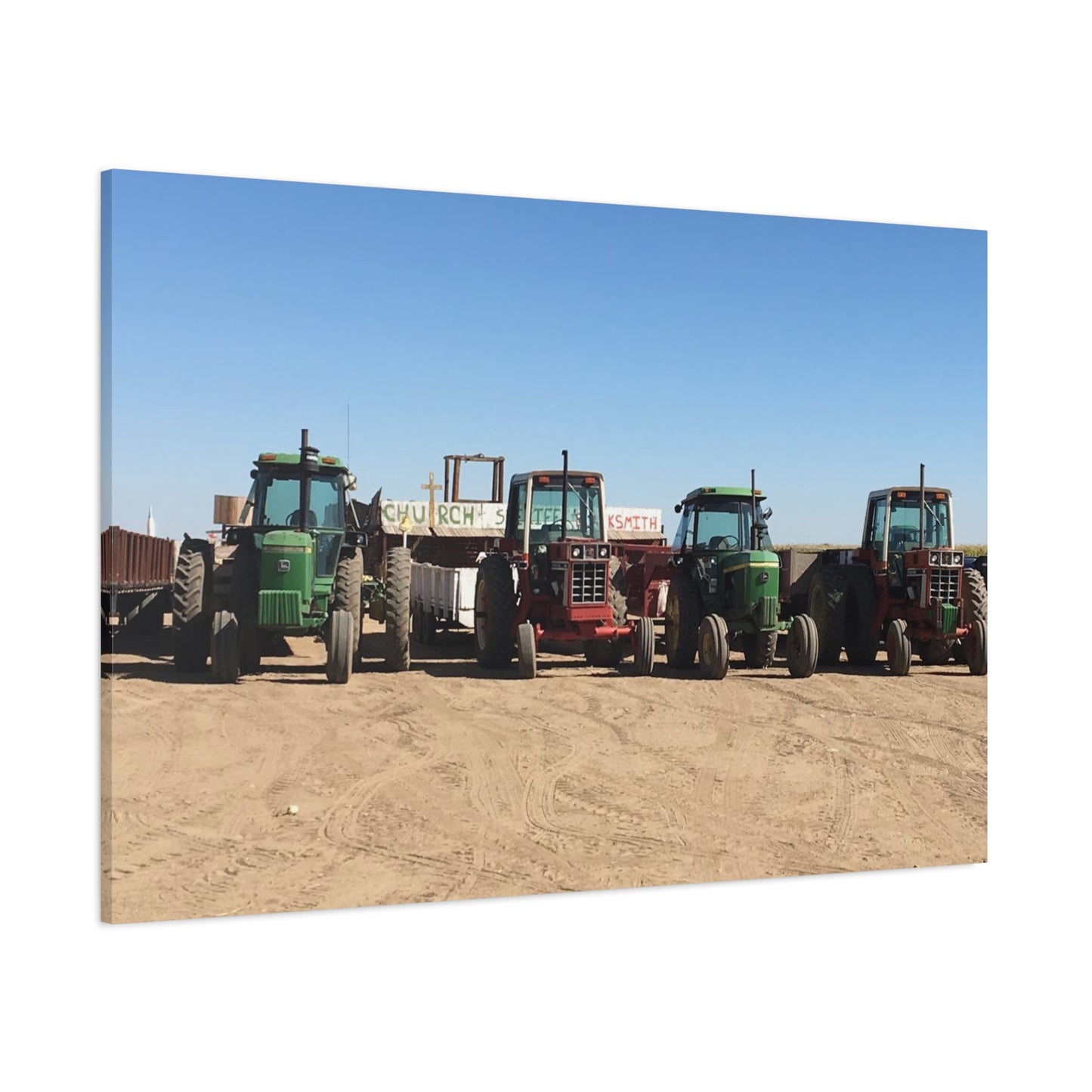 Farming Tractors Canvas Art - Stretched Matte Wall Decor