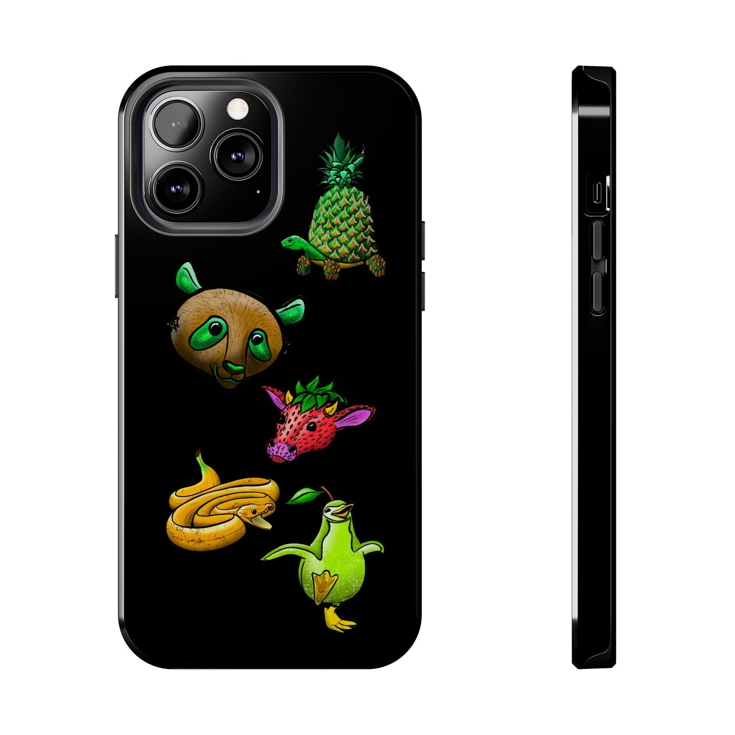 Colorful Animal Design Tough Phone Case - Unique Protection for Wildlife Lovers