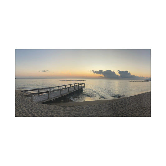 Serene Beach Sunset Canvas Wall Art
