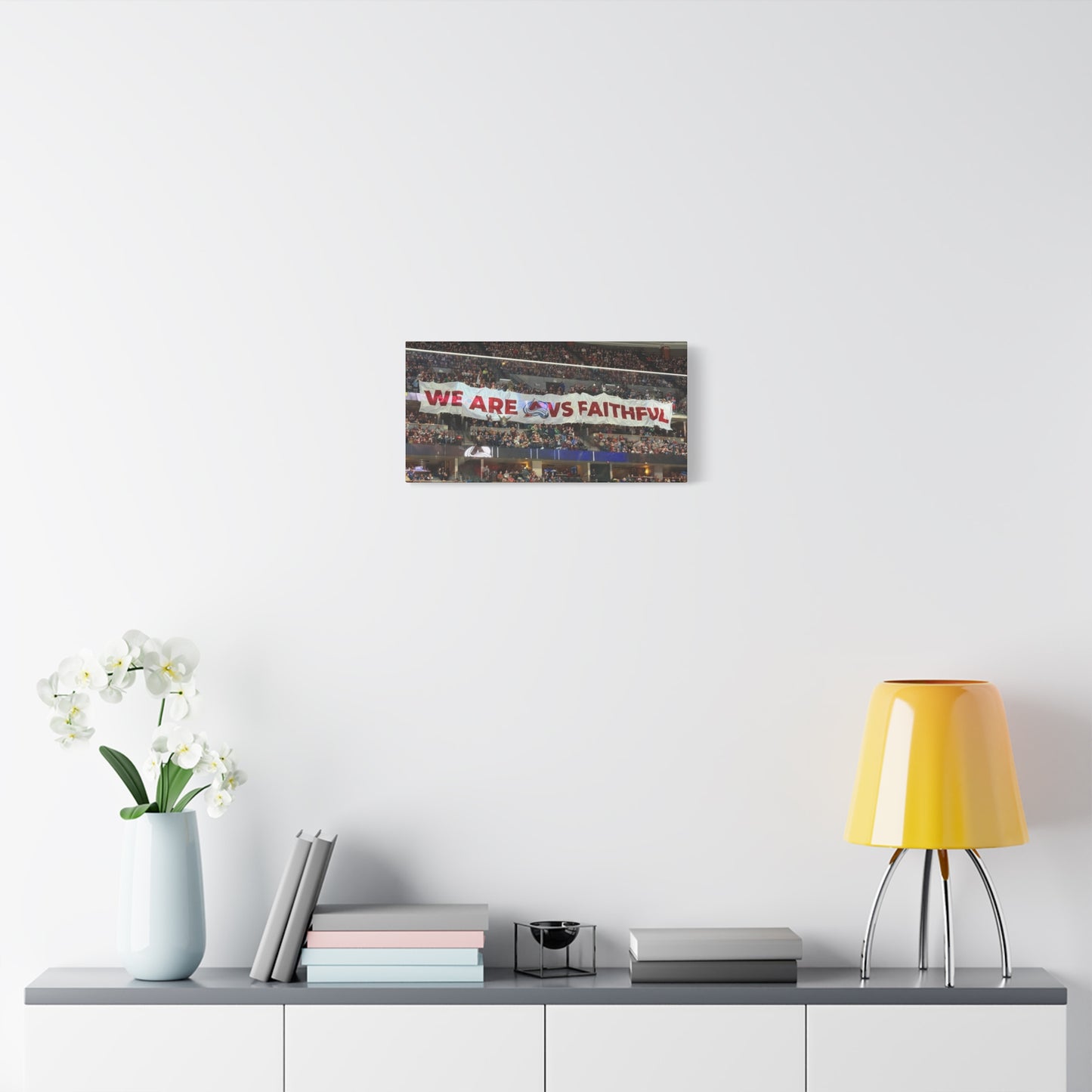 Stretched Canvas Wall Art - "We Are vs Faithful" - Colorado Avalanche - Ball Arena