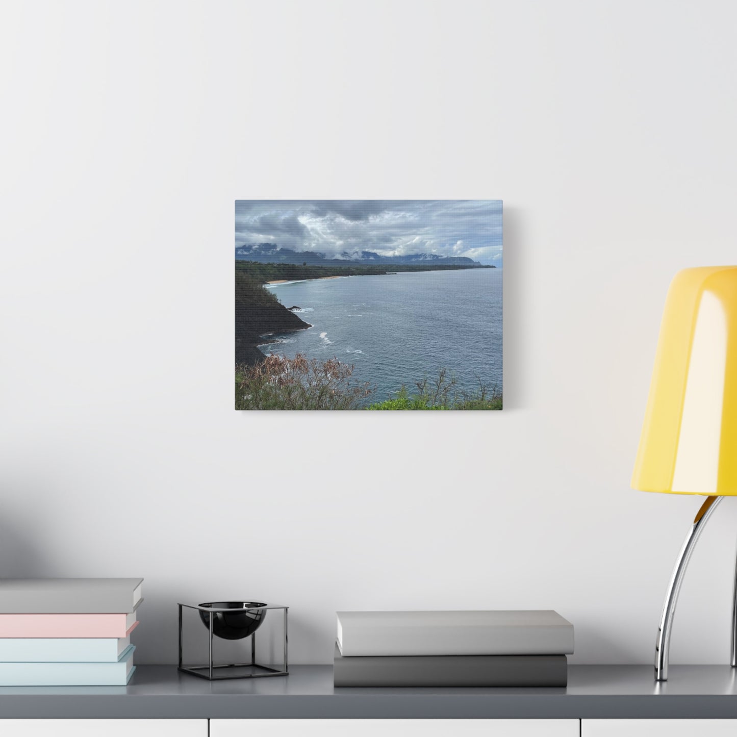 Coastal Landscape Canvas Wall Art - Tranquil Ocean View