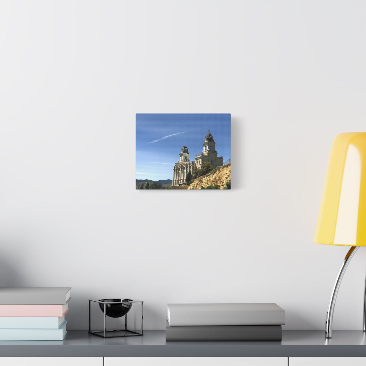 Stretched Matte Canvas Print of Historic Architecture Manti Temple LDS