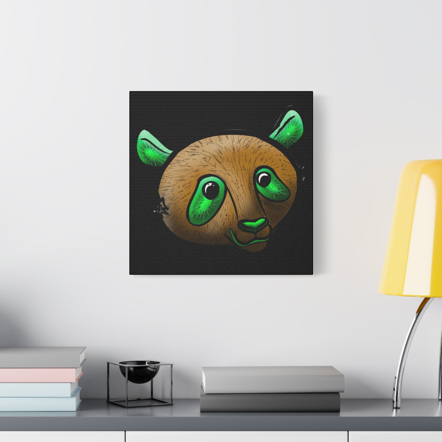 Whimsical Panda Wall Art - Vibrant Matte Canvas, 1.25 Inch