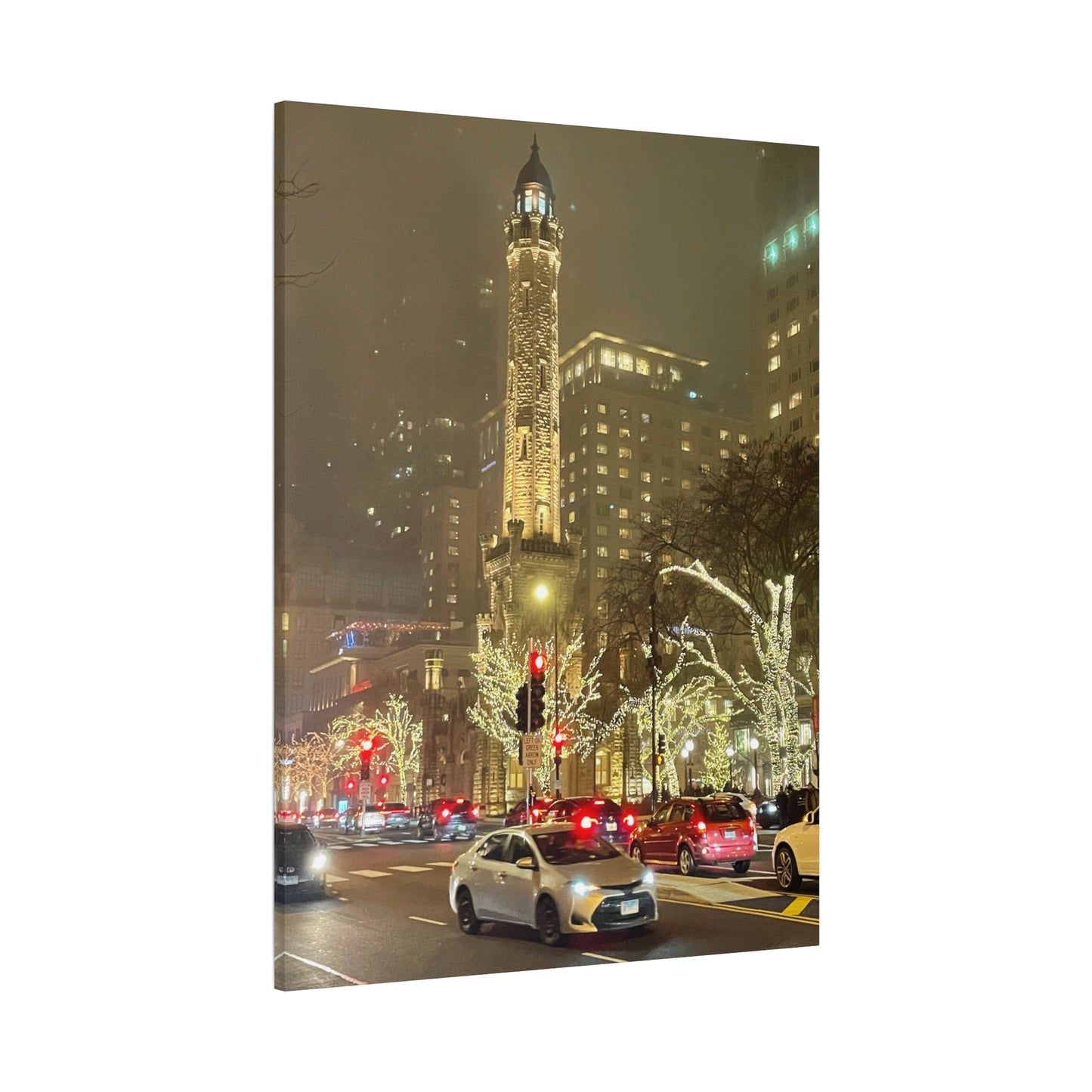 City Lights Wall Art - Water Tower