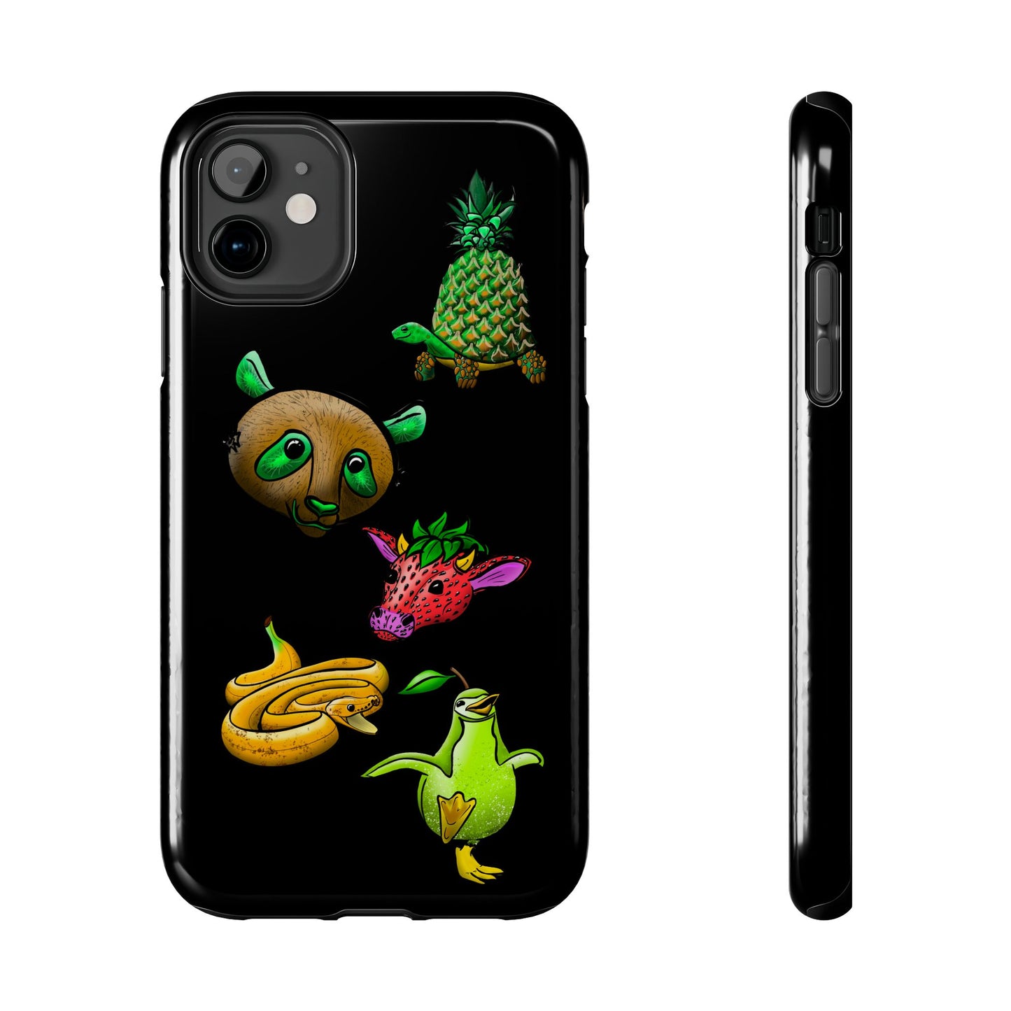 Colorful Animal Design Tough Phone Case - Unique Protection for Wildlife Lovers