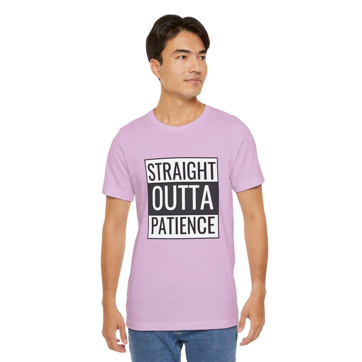 Straight Outta Patience Unisex Tee - Funny Graphic Shirt for Everyday Wear