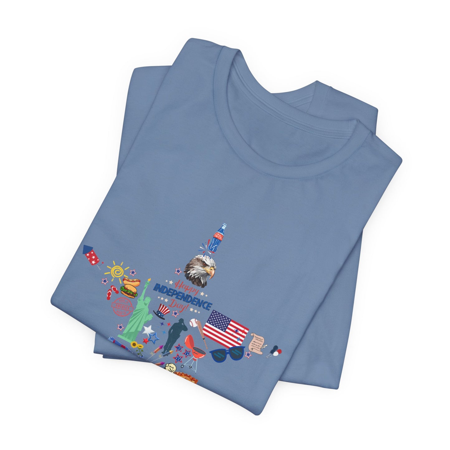 Independence Day Unisex Graphic Tee - Star Design for Celebrations