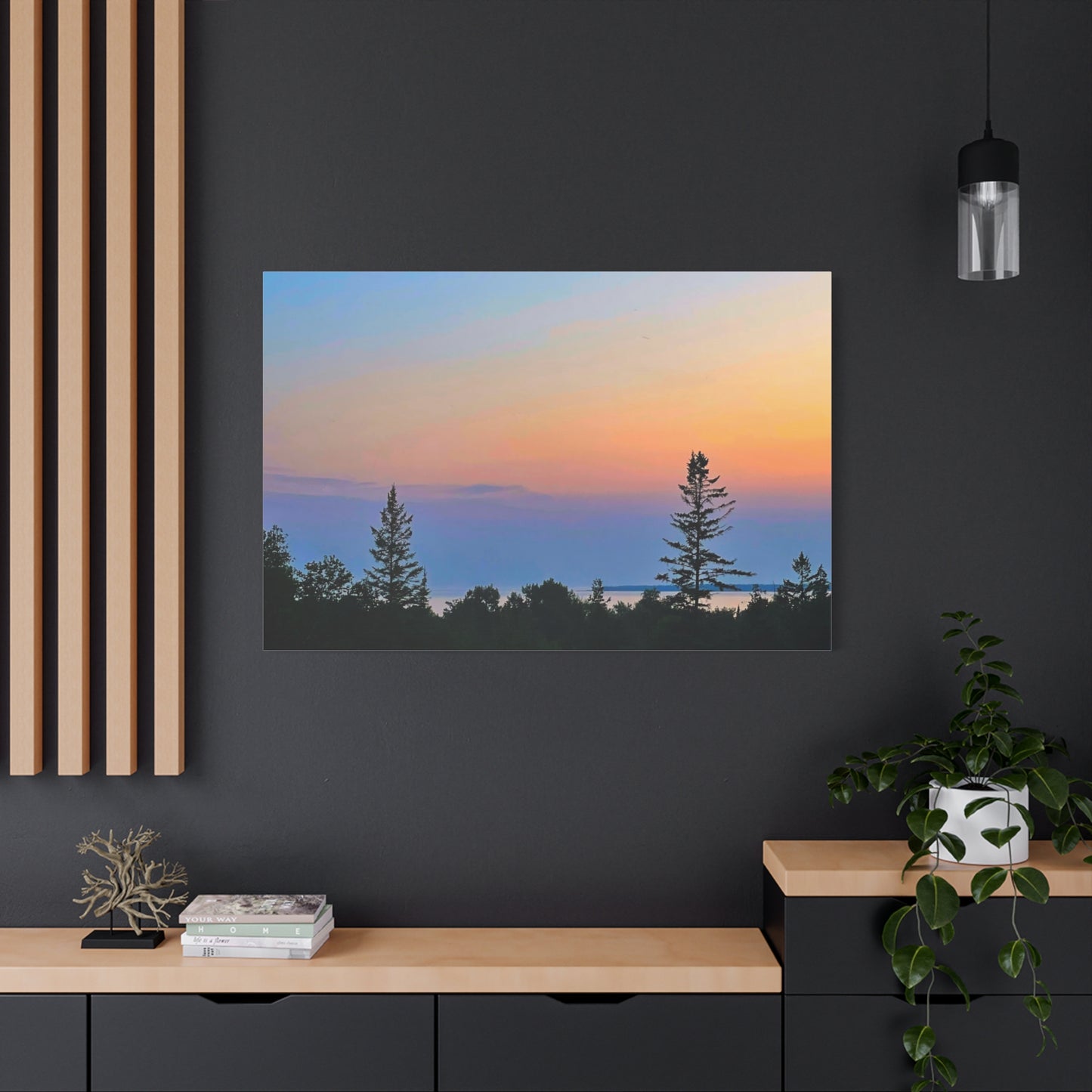 Serene Landscape Canvas Wall Art - Stretched Matte 1.25"