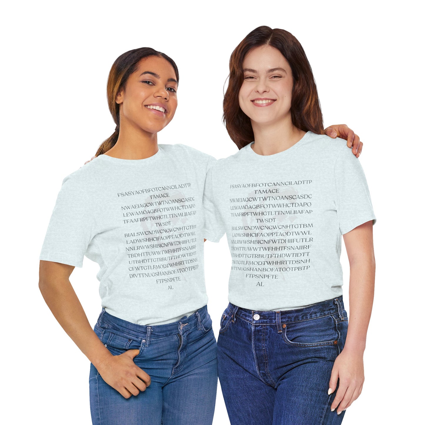 Lincoln's Gettysburg Address Unisex Jersey Short Sleeve Tee with Text Design