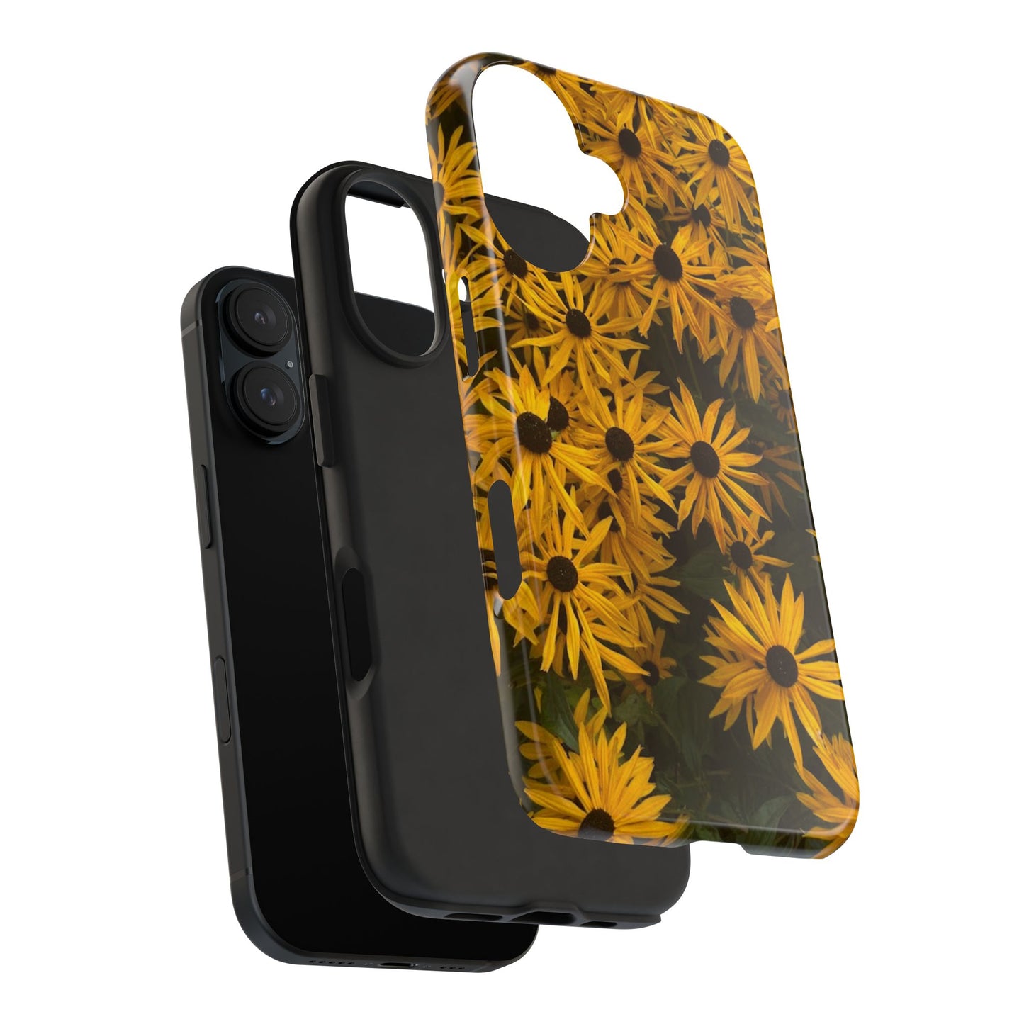 Vibrant Floral Tough Phone Case – Durable Protection with a Sunny Yellow Flower Design