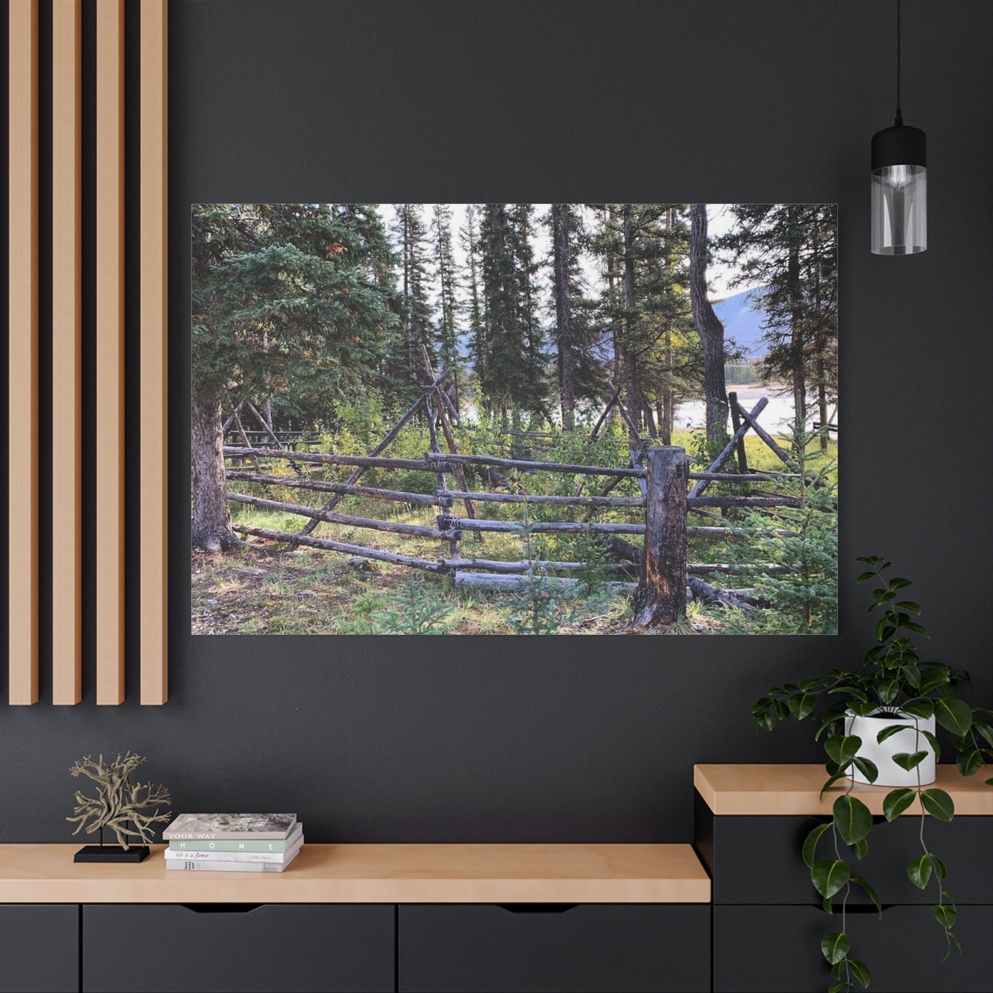 Nature-Inspired Wall Art Canvas Print - Tranquil Forest Scene