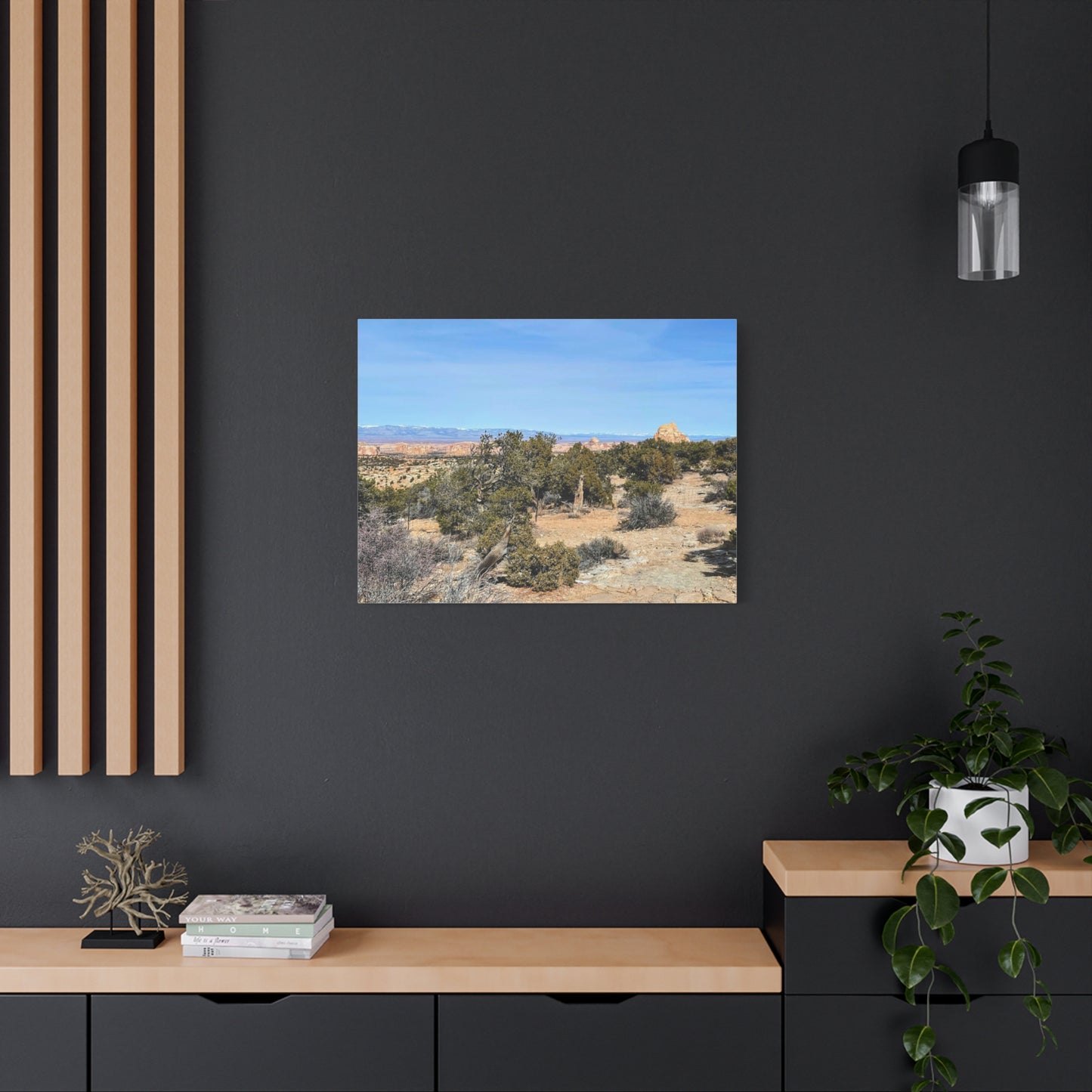 Desert Landscape Canvas Wall Art – 1.25" Matte Stretched Decor for Nature Lovers