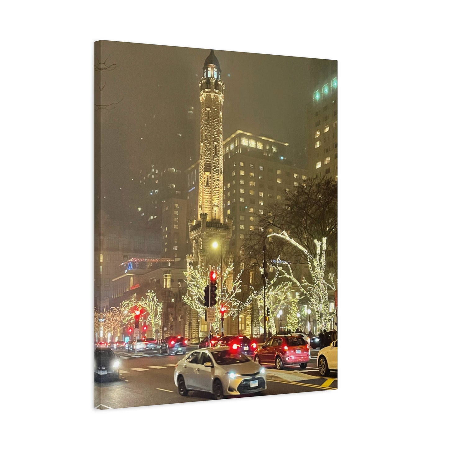 City Lights Wall Art - Water Tower