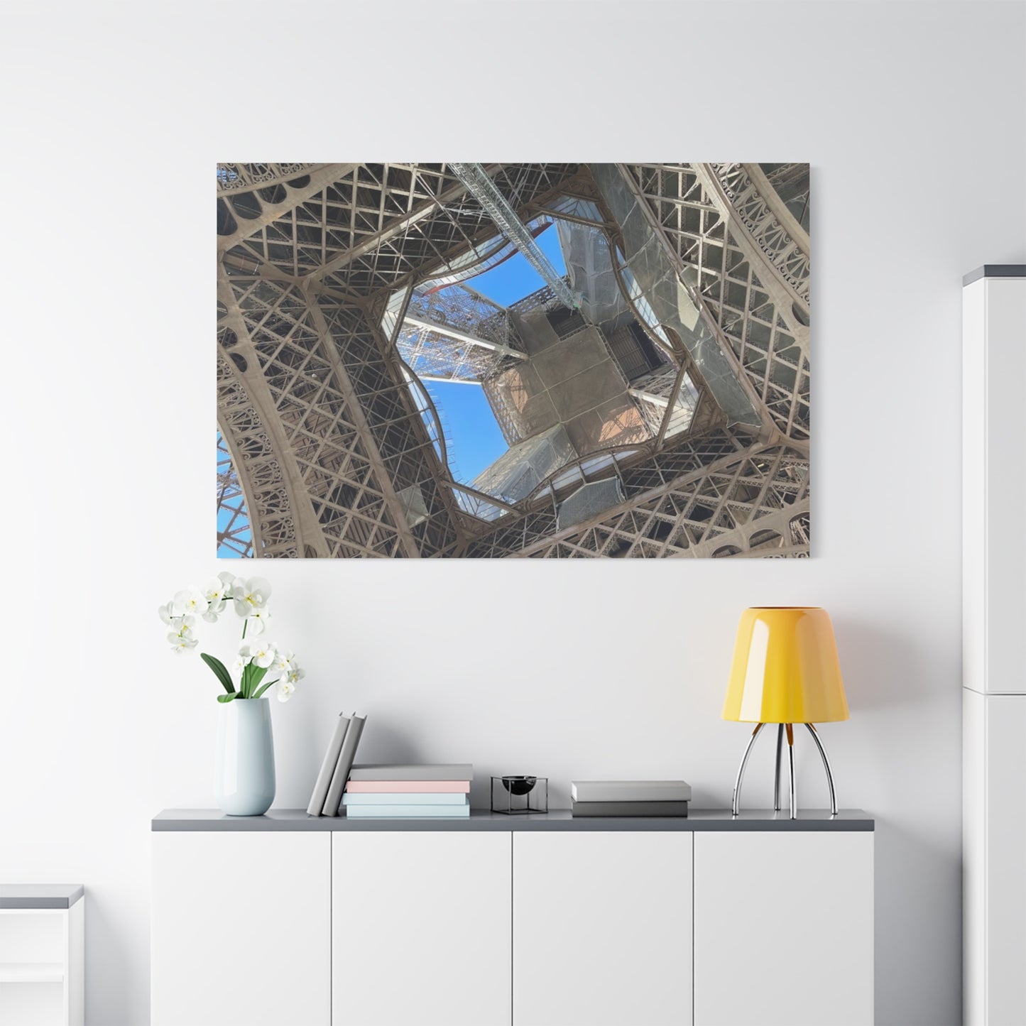 Eiffel Tower Canvas Art Print - Unique Architectural Home Decor